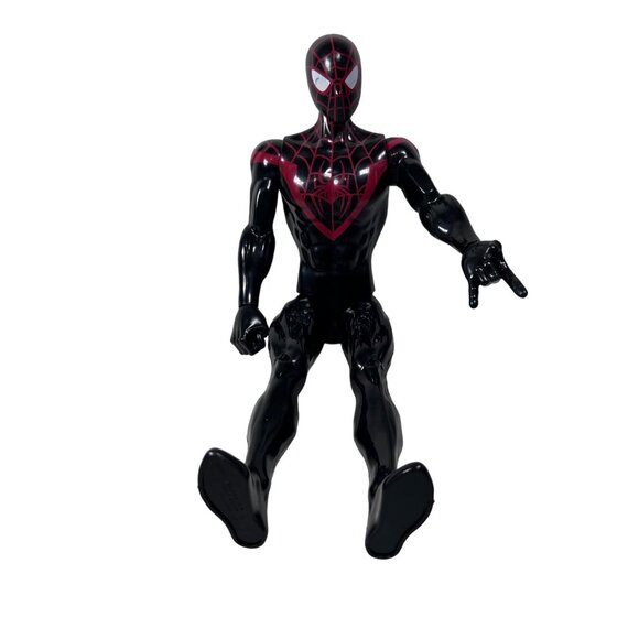Spider-Man Miles Morales Black & Red 11 1/2" Action Figure By Hasbro 2018 Marvel - Picture 2 of 8